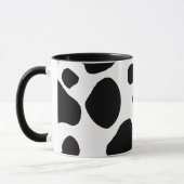 白黒のカウコーヒーマグ マグカップ (左)