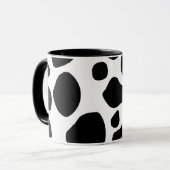 白黒のカウコーヒーマグ マグカップ (正面左)