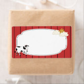 白黒のカウラベル ラベル (インサイチュ)