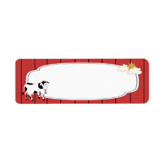 白黒のカウラベル ラベル