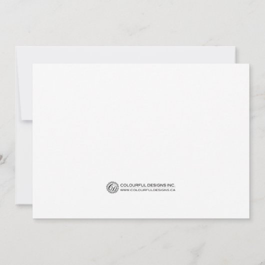 白黒のカスタマイズ可能パーティの招待状 招待状 (裏面)