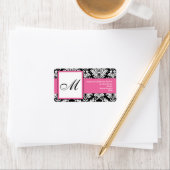 白黒のカスタマイズ可能住所 シール (インサイチュ)