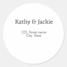 白黒のカップル名住所市区町村州シンプル