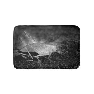 白黒のカティド昆虫 バスマット