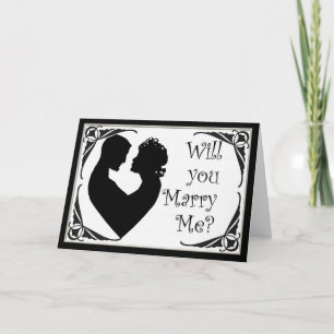 白黒のカメオカードと結婚してくれないか カード