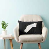 白黒のカリフォルニア ランバークッション (椅子)