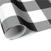 白黒のギンガムパターン ラッピングペーパー (ロールコーナー)