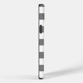 白黒のギンガムパターン Case-Mate iPhoneケース (裏面 / 右)