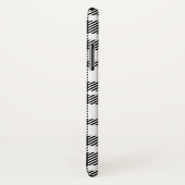 白黒のギンガムパターン Case-Mate iPhoneケース (裏面/右)