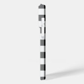 白黒のギンガムパターン Case-Mate iPhoneケース (裏面 / 左)