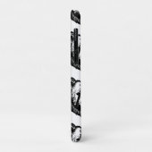 白黒のクマの顔の墨絵 Case-Mate iPhoneケース (裏面/左)