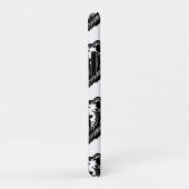 白黒のクマの顔の墨絵 Case-Mate iPhoneケース (裏面/右)