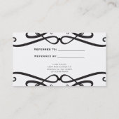 白黒のクラシックがFRIENDクライアントカードを参照 紹介カード (裏面)