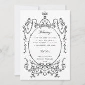 白黒のクラシックヴィンテージ枠の写真 シーズンカード (正面)