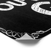 白黒のクラスルームやる気を起こさせるポスター ポスター (角)