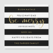 白黒のクリスマスストライプの国際的表示 (正面)