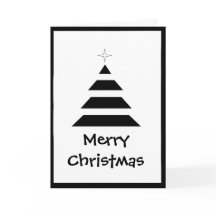 白黒のクリスマスストライプツリー