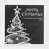 白黒のクリスマスツリー クリスマスパーティー (正面)