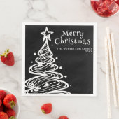 白黒のクリスマスツリー クリスマスパーティー (インサイチュ)