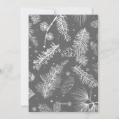 白黒のクリスマスモダン家族の写真 シーズンカード (裏面)