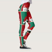 白黒のクリスマス猫 レギンス (右)