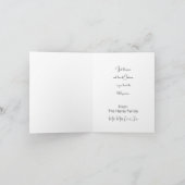 白黒のクリスマス シーズンカード (内部)