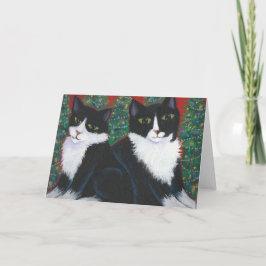 白黒のクリスマス シーズンカード