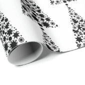 白黒のクリスマス ラッピングペーパー (ロールコーナー)