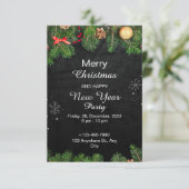 白黒のクリスマス 招待状 (スタンド正面)