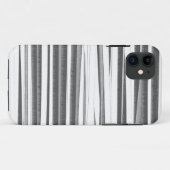 白黒のグラフィックストライプアート Case-Mate iPhoneケース (裏面(横))