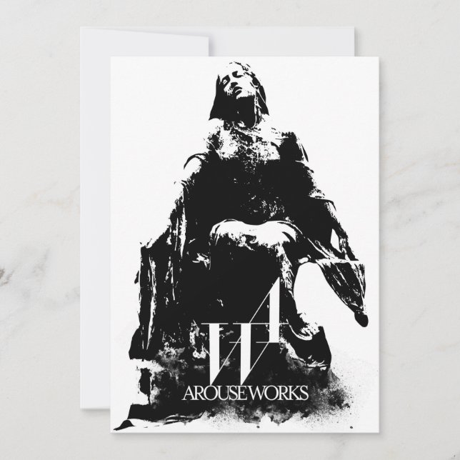 白黒のグラフィックス (正面)