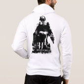 白黒のグラフィックス パーカ (裏面)