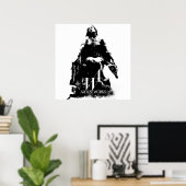 白黒のグラフィックス ポスター (ホームオフィス)