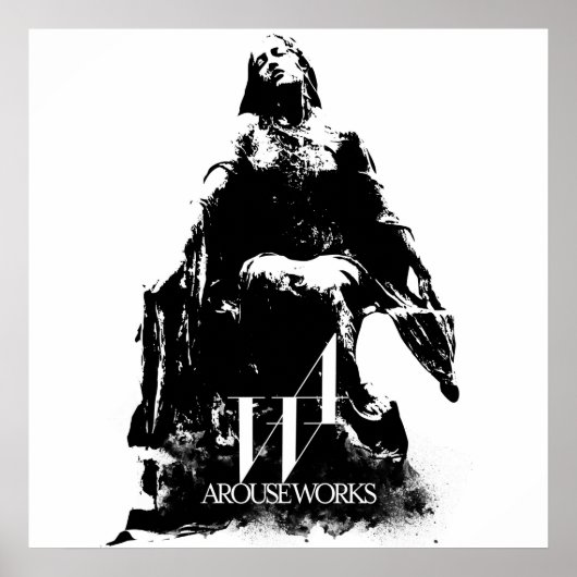 白黒のグラフィックス ポスター (正面)