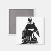 白黒のグラフィックス マグネット (正面/裏面)