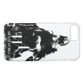 白黒のグラフィックス Case-Mate iPhoneケース (裏面(横))