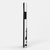 白黒のグラフィックス Case-Mate iPhoneケース (裏面/右)