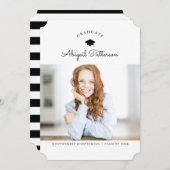 白黒のグラード発表 案内状 (正面/裏面)