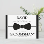 白黒のグローマエレガントンスカードに合わせる時間 招待状 (スタンド正面)