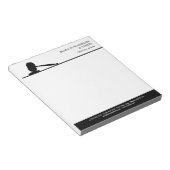 白黒のゲベル弁護士 ノートパッド (アングル)