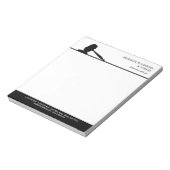 白黒のゲベル弁護士 ノートパッド (回転)