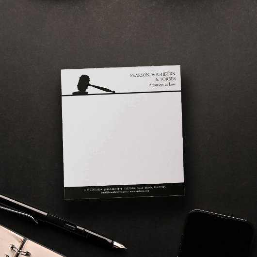 白黒のゲベル弁護士 ノートパッド