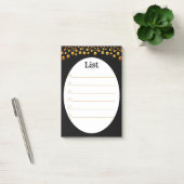 白黒のゴールデン紙吹雪のPost_Itノート ポストイット (オフィス)