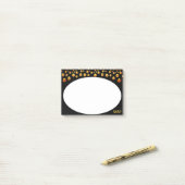 白黒のゴールデン紙吹雪のPost_Itノート ポストイット (デスク上)