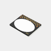 白黒のゴールデン紙吹雪のPost_Itノート ポストイット (アングル)