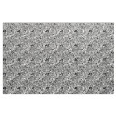 白黒のサイケデリック油をこぼす布 ファブリック (ヤード)