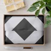 白黒のシェブロンティッシュペーパー 薄葉紙 (ギフト)