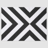 白黒のシェブロンティッシュペーパー 薄葉紙 (正面)