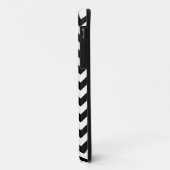 白黒のシェブロンパターン Case-Mate iPhoneケース (裏面/左)
