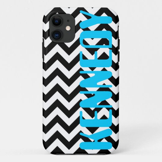 白黒のシェブロンパターン Case-Mate iPhoneケース (裏面)